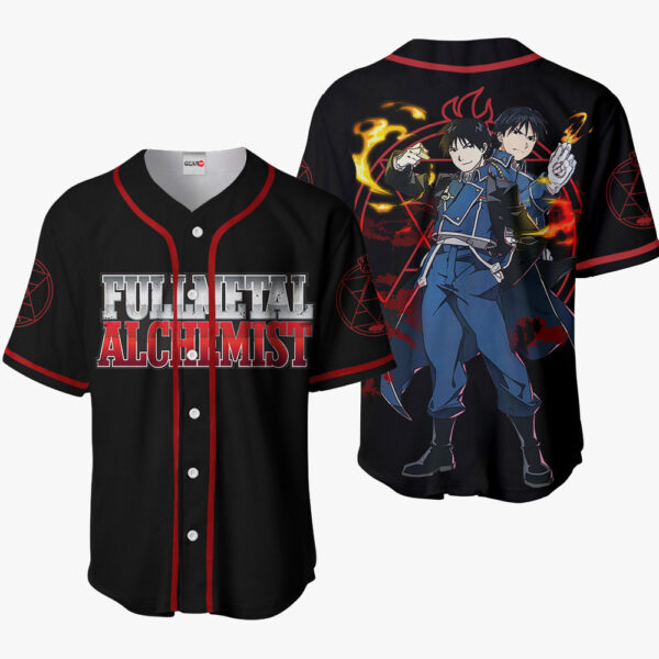 Roy Mustang Anime Fullmetal Alchemist Otaku Cosplay Shirt Anime Baseball Jersey