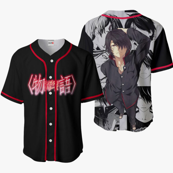 Koyomi Araragi Anime Bakemonogatari Otaku Cosplay Shirt Anime Baseball Jersey
