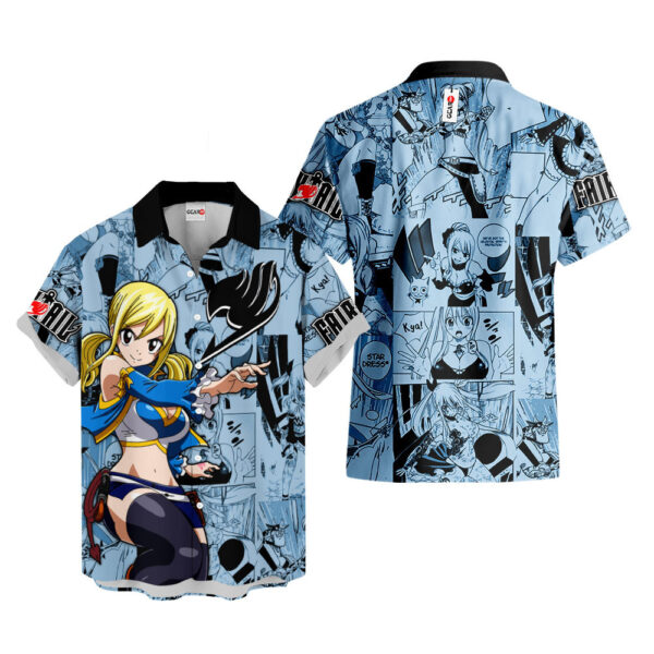 Lucy Heartfilia Hawaiian Shirt Fairy Tail Hawaiian Shirt Anime Hawaiian Shirt