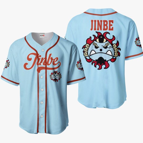 Jinbe Symbol Anime One Piece Otaku Cosplay Shirt Anime Baseball Jersey Merch Clothes