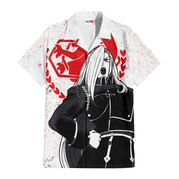 Olivier Mira Armstrong Hawaiian Shirt Fullmetal Alchemist Hawaiian Shirt Anime Hawaiian Shirt