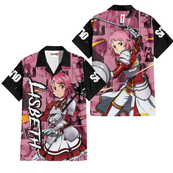 Manga Lisbeth Hawaiian Shirt Sword Art Online Hawaiian Shirt Anime Hawaiian Shirt