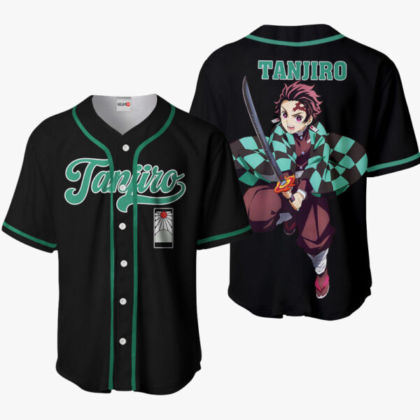 Tanji Anime Demon Slayer Otaku Cosplay Shirt Anime Baseball Jersey