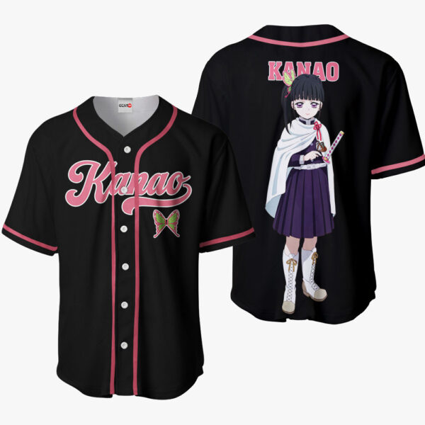 Kanao Anime Demon Slayer Otaku Cosplay Shirt Anime Baseball Jersey