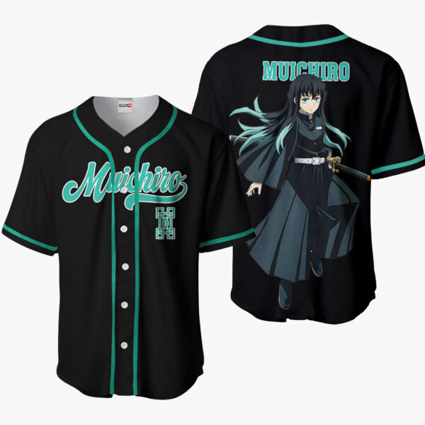 Muichiro Anime Demon Slayer Otaku Cosplay Shirt Anime Baseball Jersey