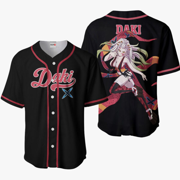 Daki Anime Demon Slayer Otaku Cosplay Shirt Anime Baseball Jersey