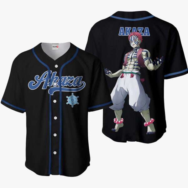 Akaza Anime Demon Slayer Otaku Cosplay Shirt Anime Baseball Jersey