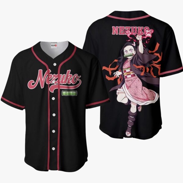 Nezu Anime Demon Slayer Otaku Cosplay Shirt Anime Baseball Jersey