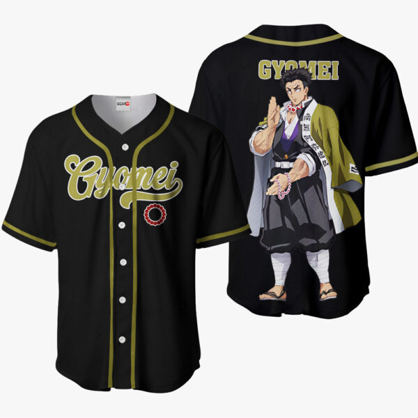 Gyomei Anime Demon Slayer Otaku Cosplay Shirt Anime Baseball Jersey