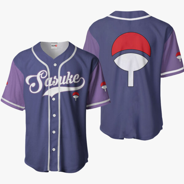 Sakuke Uchiha Symbol Anime Naruto Otaku Cosplay Shirt Anime Baseball Jersey