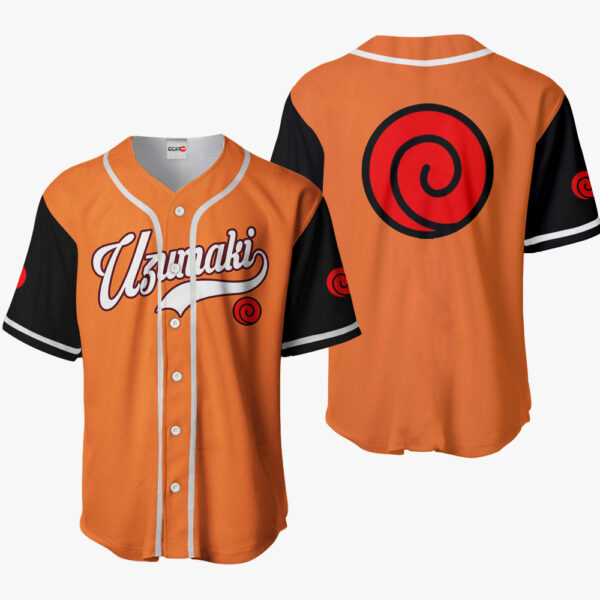 Uzumaki Clan Symbol Anime Naruto Otaku Cosplay Shirt Anime Baseball Jersey