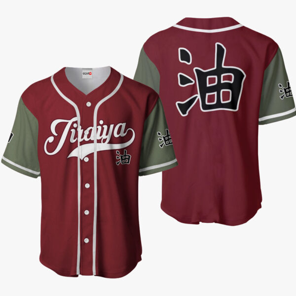 Jiraiya Symbol Anime Naruto Otaku Cosplay Shirt Anime Baseball Jersey