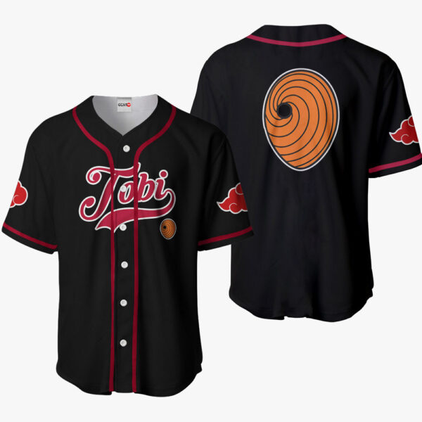 Tobi Symbol Anime Naruto Otaku Cosplay Shirt Anime Baseball Jersey