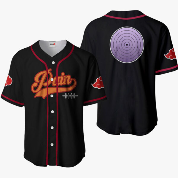 Pain Symbol Anime Naruto Otaku Cosplay Shirt Anime Baseball Jersey
