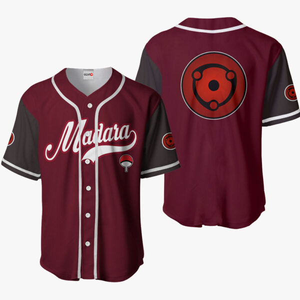 Madara Uchiha Symbol Anime Naruto Otaku Cosplay Shirt Anime Baseball Jersey
