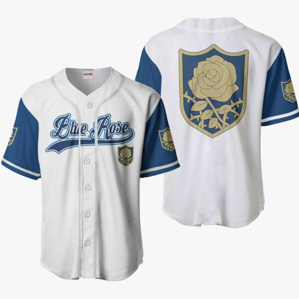 Blue Rose Anime Black Clover Otaku Cosplay Shirt Anime Baseball Jersey