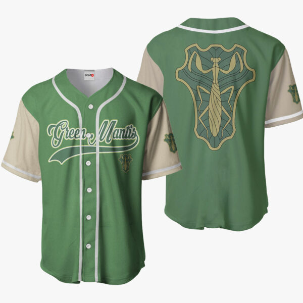 Green Mantis Anime Otaku Cosplay Shirt Anime Baseball Jersey