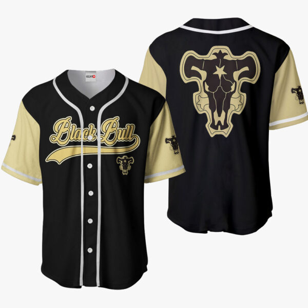 Black Bull Anime Otaku Cosplay Shirt Anime Baseball Jersey