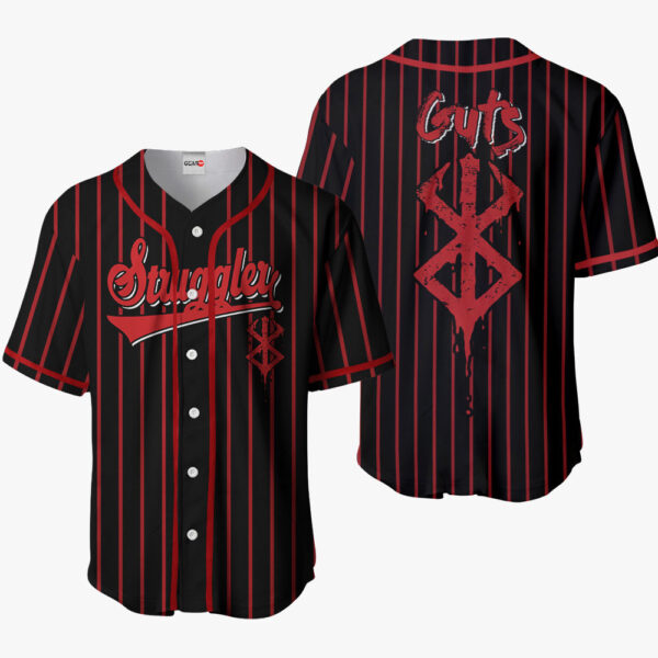 Guts Struggler Brand of Sacrifice Anime Berserk Otaku Cosplay Shirt Anime Baseball Jersey