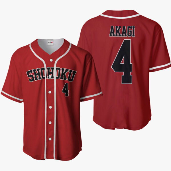 Akagi Takenori Anime Slam Dunk Otaku Cosplay Shirt Anime Baseball Jersey
