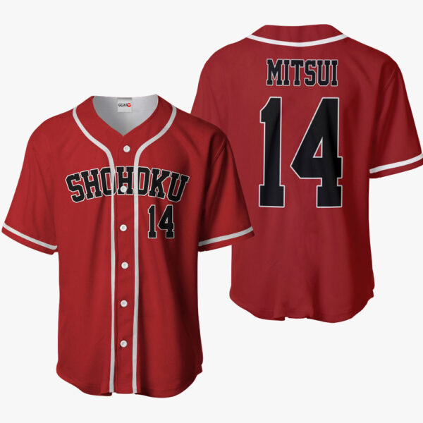 Hisashi Mitsui Anime Slam Dunk Otaku Cosplay Shirt Anime Baseball Jersey