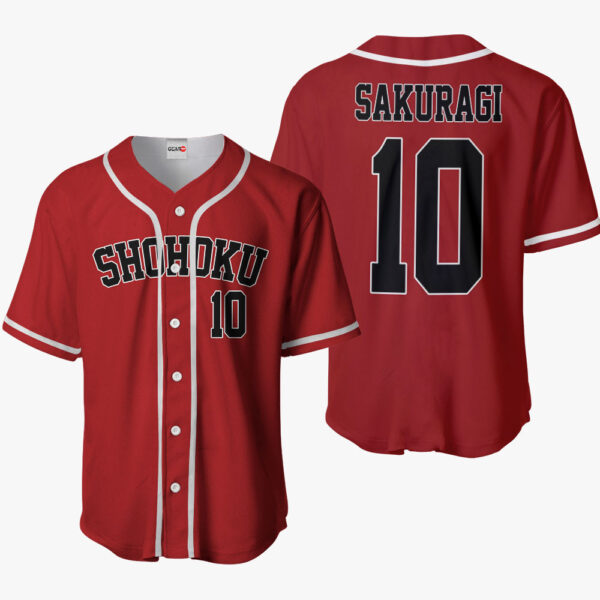 Sakuragi Hanamichi Anime Slam Dunk Otaku Cosplay Shirt Anime Baseball Jersey