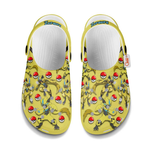 Zeraora Pokemon Clogs Shoes Pattern Style