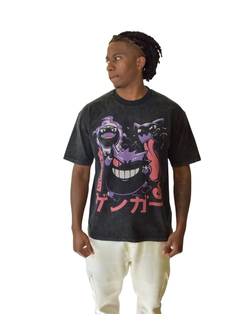 Gengar Old School Evolution Vintage Anime T-shirt