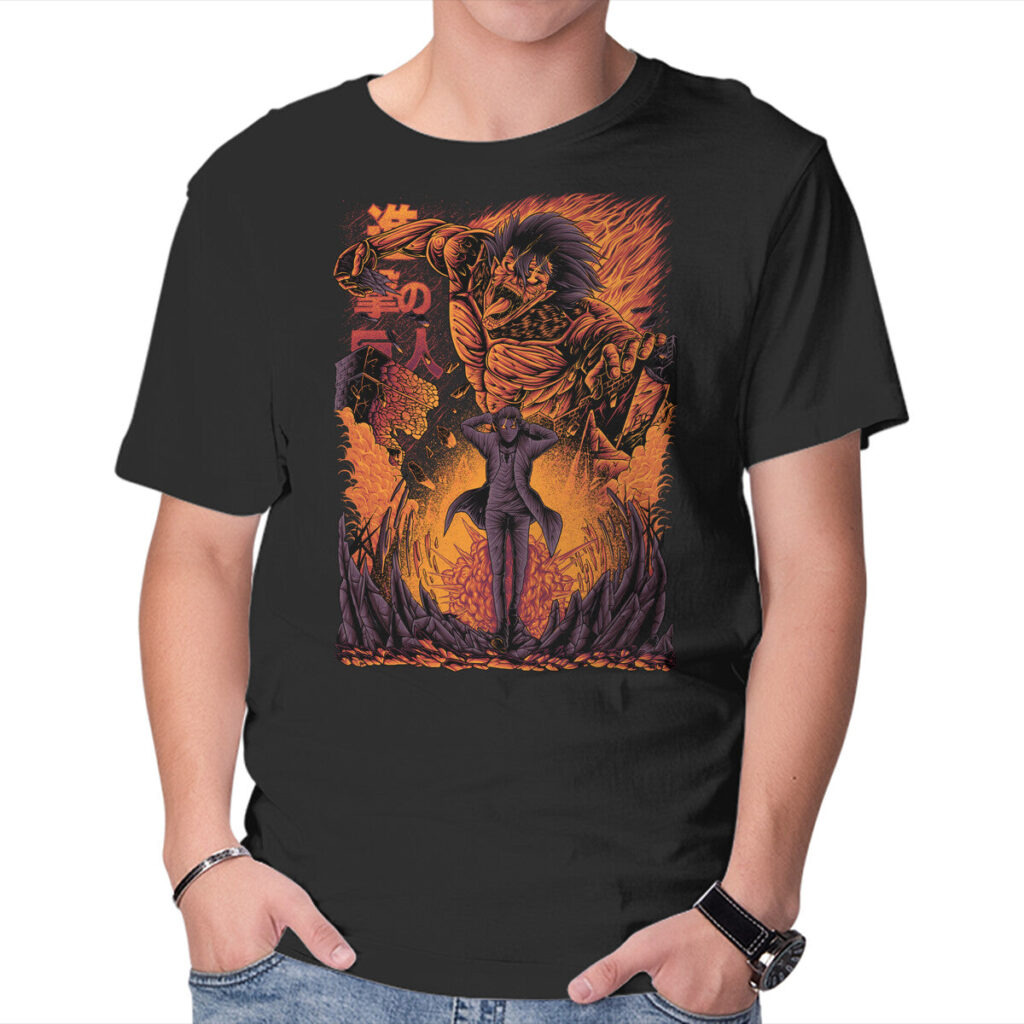 Eren X Attack Titan Anime T-shirt