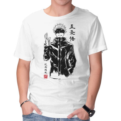 Satoru Gojo Sumi-E Anime T-shirt