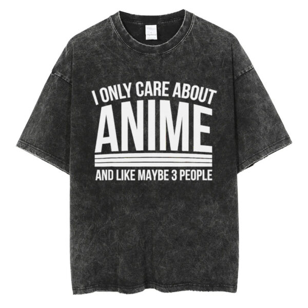 I Only Care About Anime Vintage Father's Day Anime Shirt
