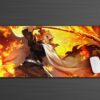 Demon Slayer Rengoku Flames Gaming Anime Mouse Pad