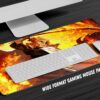 Demon Slayer Rengoku Flames Gaming Anime Mouse Pad