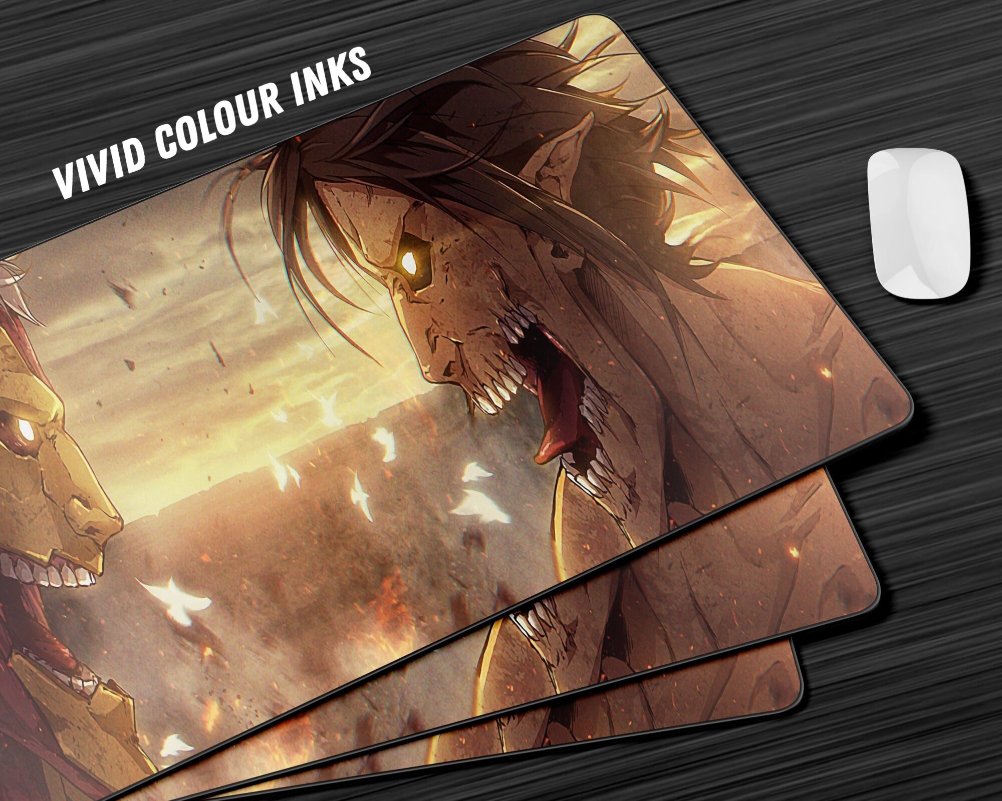 Attack Titan vs Armored Titan Gaming Anime Mouse Pad