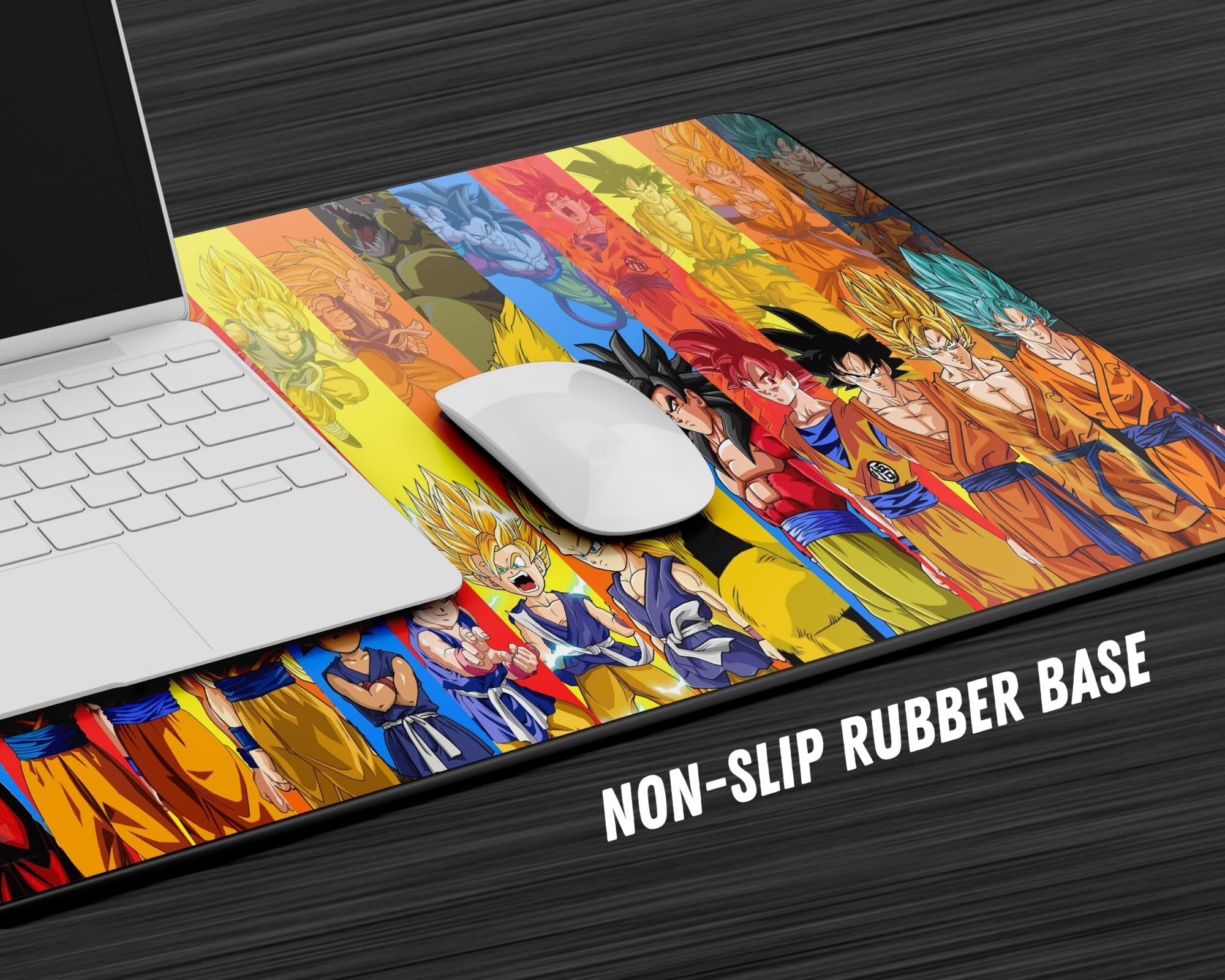 Dragon Ball Goku Super Saiyan Forms Gaming Anime Mouse Pad