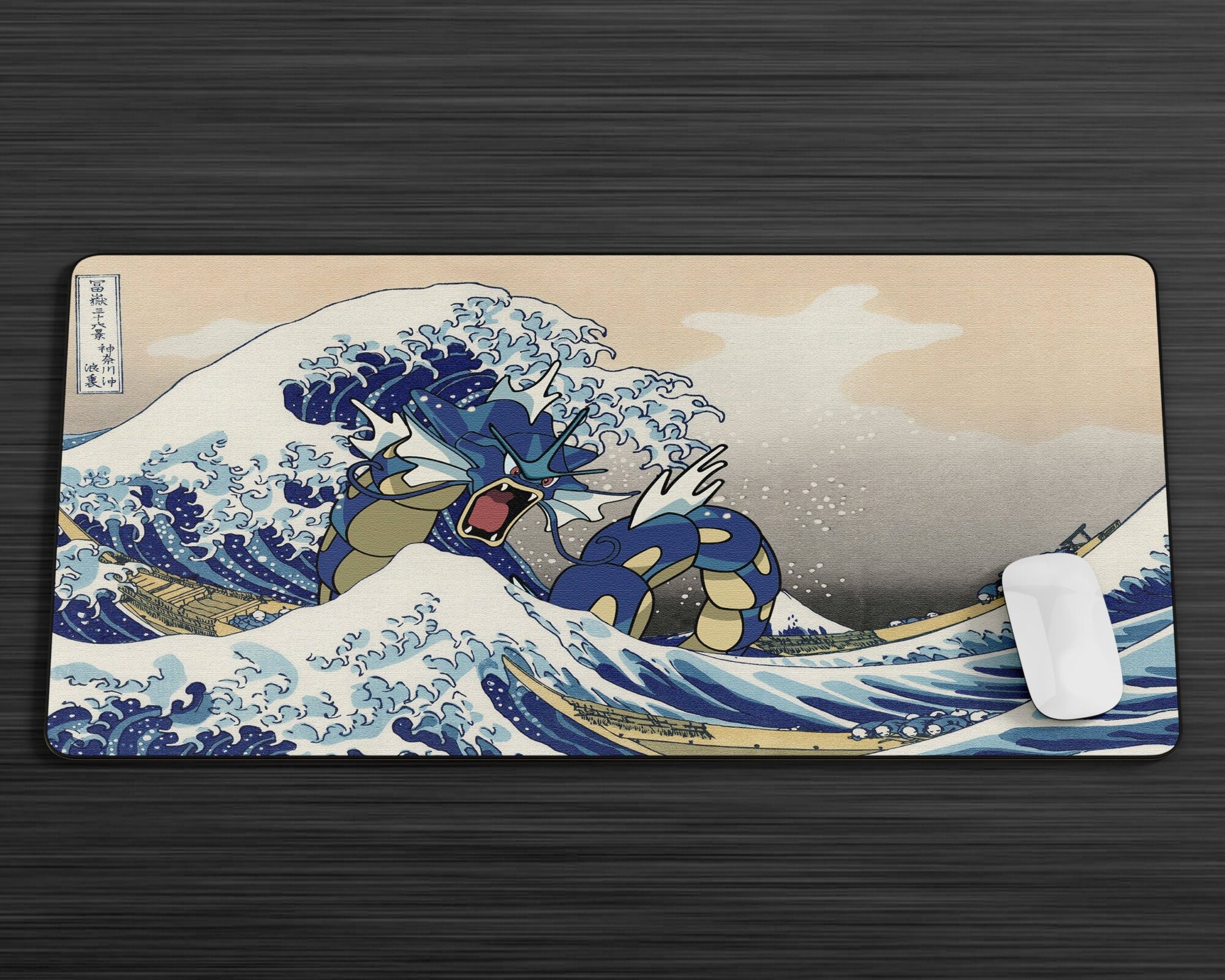 Gyarados Pokemon Great Wave Off Kanagawa Gaming Anime Mouse Pad