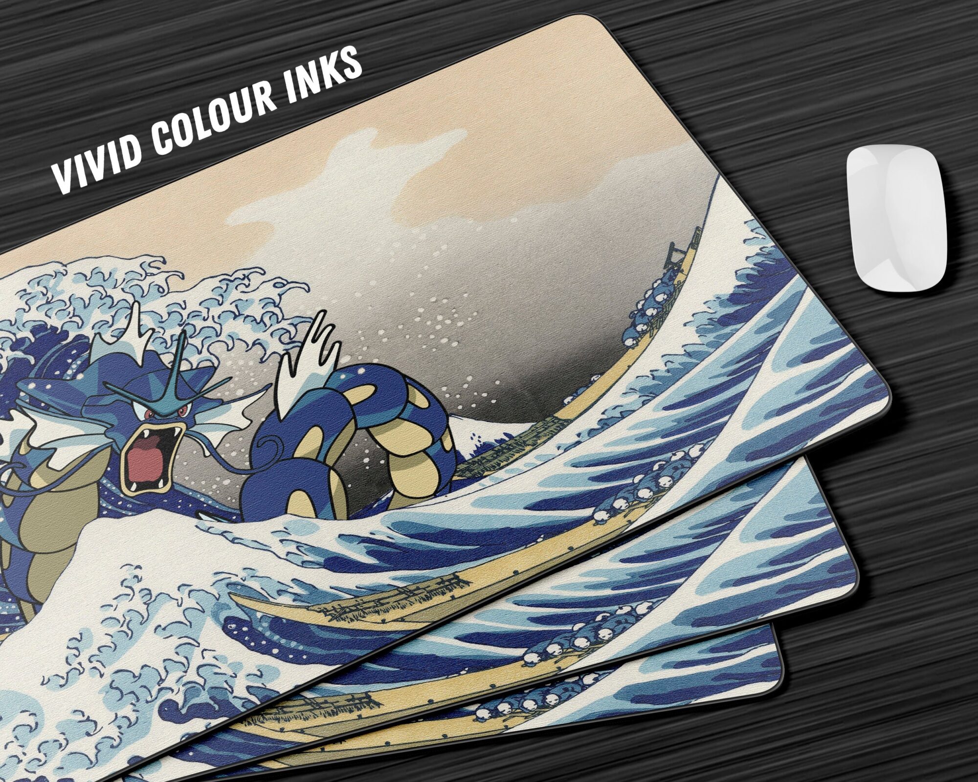 Gyarados Pokemon Great Wave Off Kanagawa Gaming Anime Mouse Pad