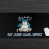 Snorlax Eat Sleep Game Repeat Pokemon Gaming Anime Mouse Pad