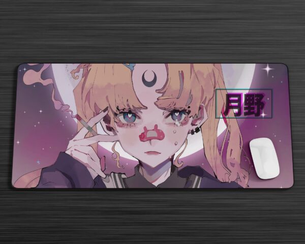 Sailor Moon Glitch Gaming Anime Mouse Pad