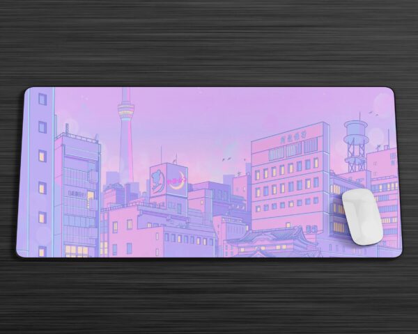 Sailor Moon Pastel City Gaming Anime Mouse Pad