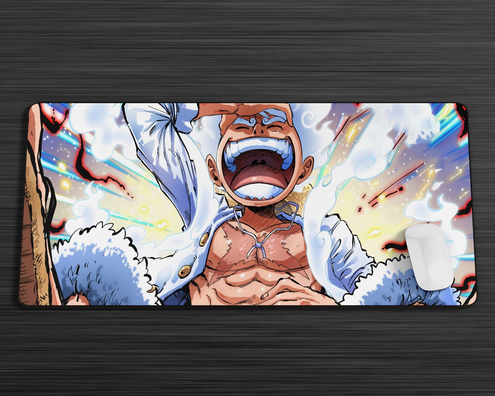 One Piece Luffy Gear 5 Awakening Gaming Anime Mouse Pad