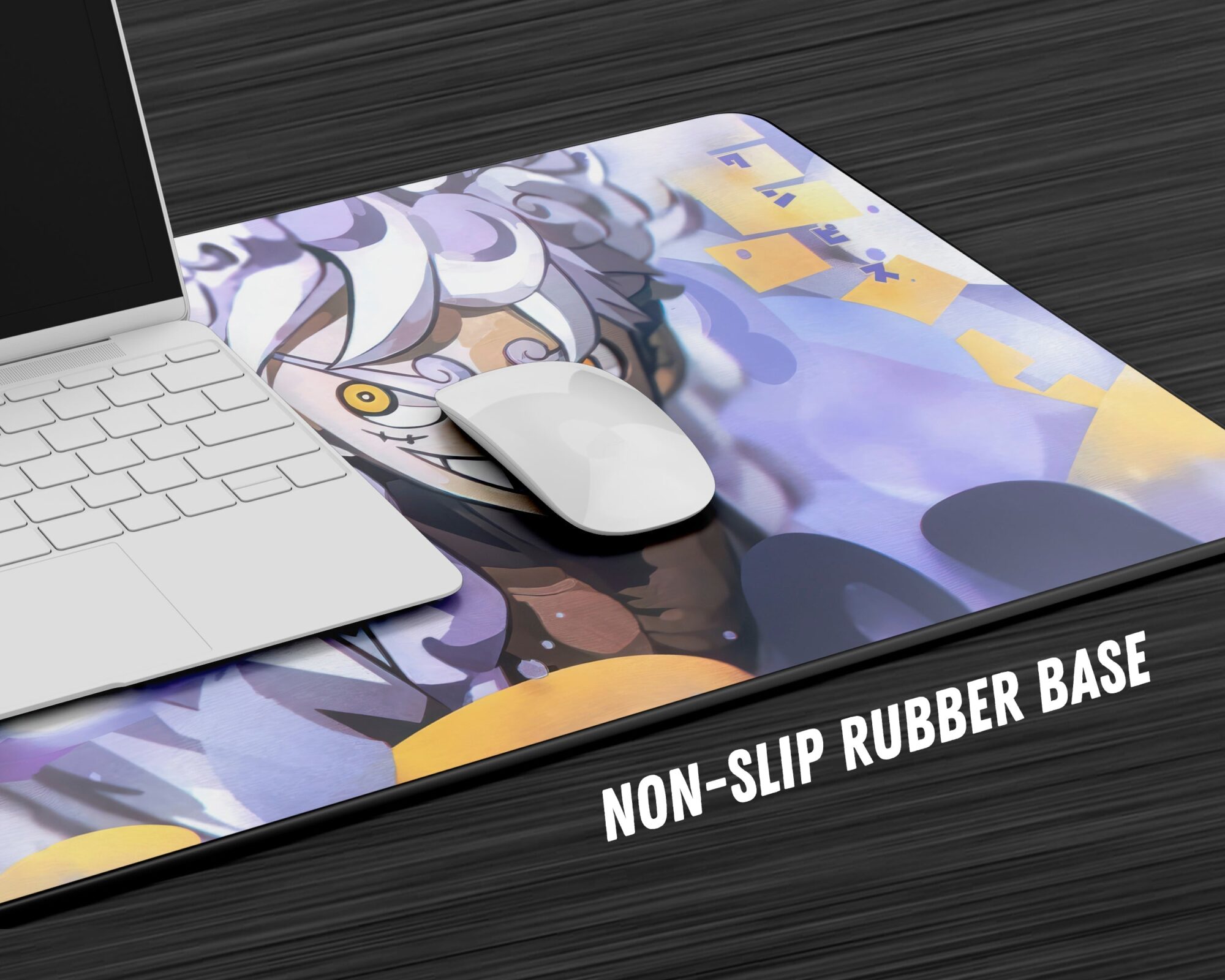 One Piece Luffy Gear 5 White Gaming Anime Mouse Pad