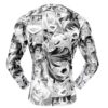 Hooktab Manga Ahegao Long Sleeve Rash Guard Compression Shirt Cosplay Anime Gym Shirt