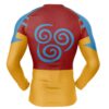 Hooktab Airbender Avatar Long Sleeve Rash Guard Compression Shirt Cosplay Anime Gym Shirt