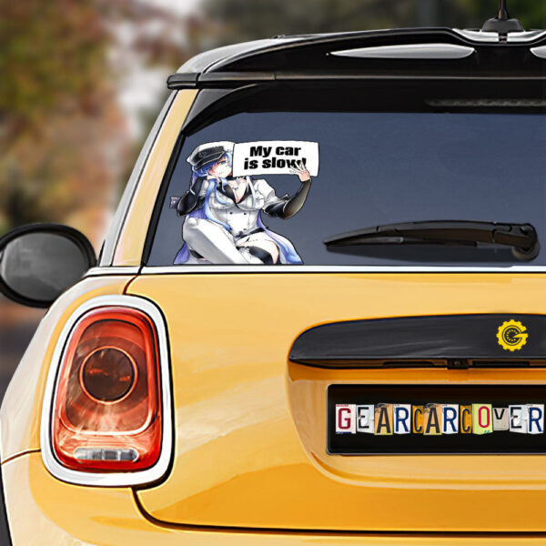 Akame ga Kill Esdeath Car Sticker Custom My Car Is Slow Funny
