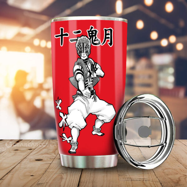 Akaza Stainless Steel Anime Tumbler Cup Custom Demon Slayer Anime Manga Style For Fans