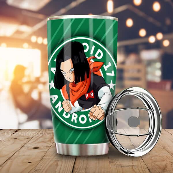 Android 17 Stainless Steel Anime Tumbler Cup Custom Dragon Ball Anime
