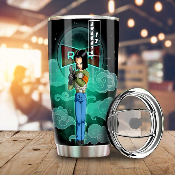 Android 17 Stainless Steel Anime Tumbler Cup Custom Dragon Ball Anime