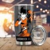 Android 17 Stainless Steel Anime Tumbler Cup Custom Dragon Ball Anime Manga Color Style