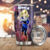 Android 18 Stainless Steel Anime Tumbler Cup Custom Dragon Ball Anime Galaxy Style